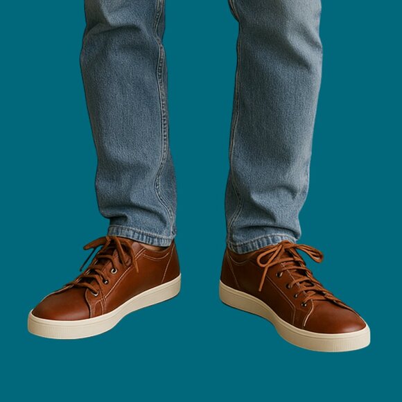 Sperry Gold Cup Men’s Brown Leather Sneakers | Premium Comfort Low-Top Size 13 - Picture 1 of 12